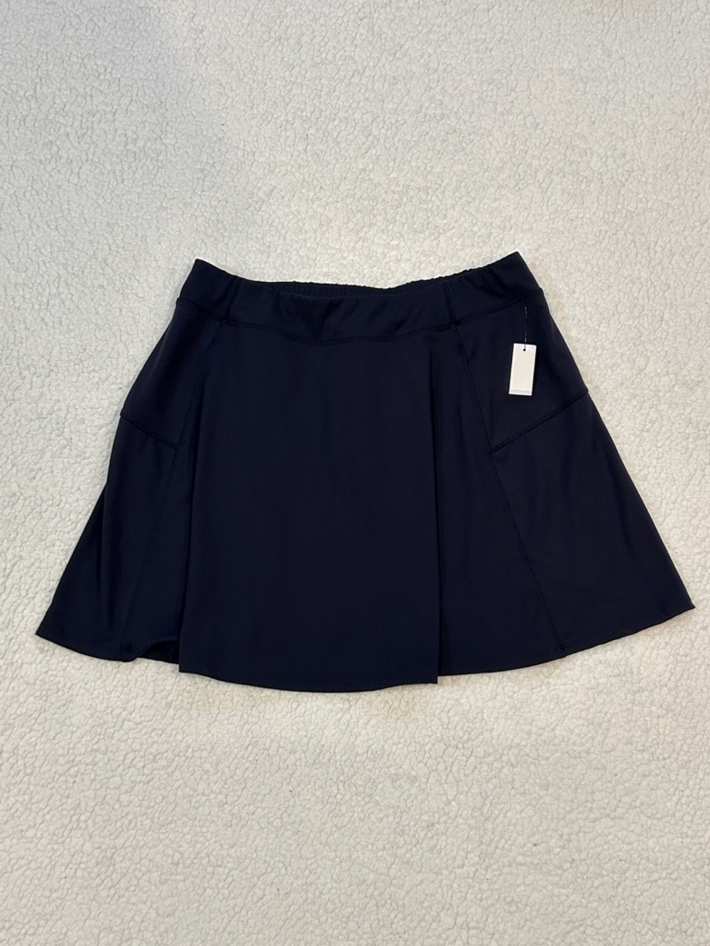 T by Talbots Navy Blue Skort Flare Skirt sz 1X Golf Tennis Pickleball Athleisure